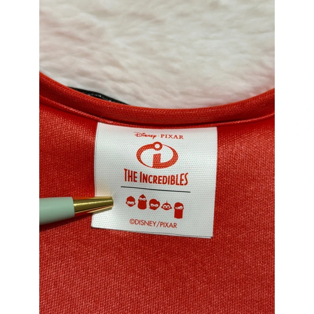 Disney Pixar The Incredibles Ear Headband Red Black Logo Bow Costume Accessory